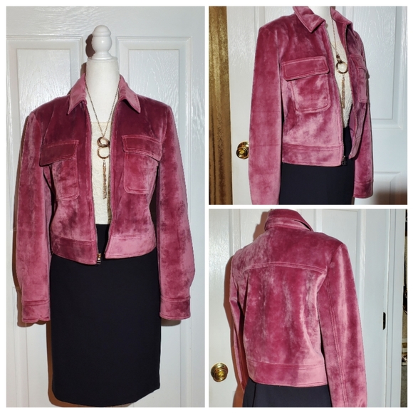 Women's jacket Nine West  size S pink Zip-up - Picture 2 of 10